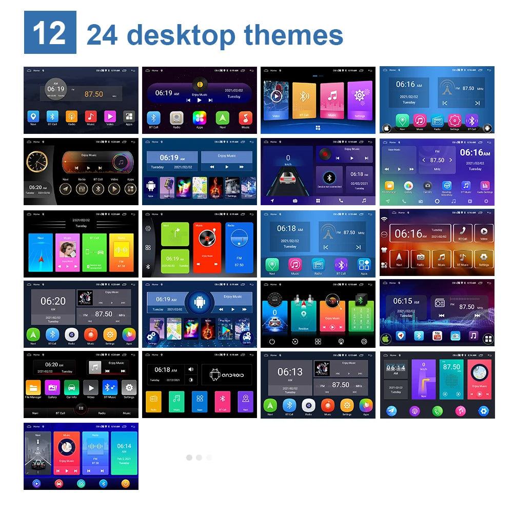 Podofo Car Radio Carplay Android 11 2 Din Android Wifi Universal 7/9/10" Car Multimedia Player For Volkswagen Nissan Toyota Kia