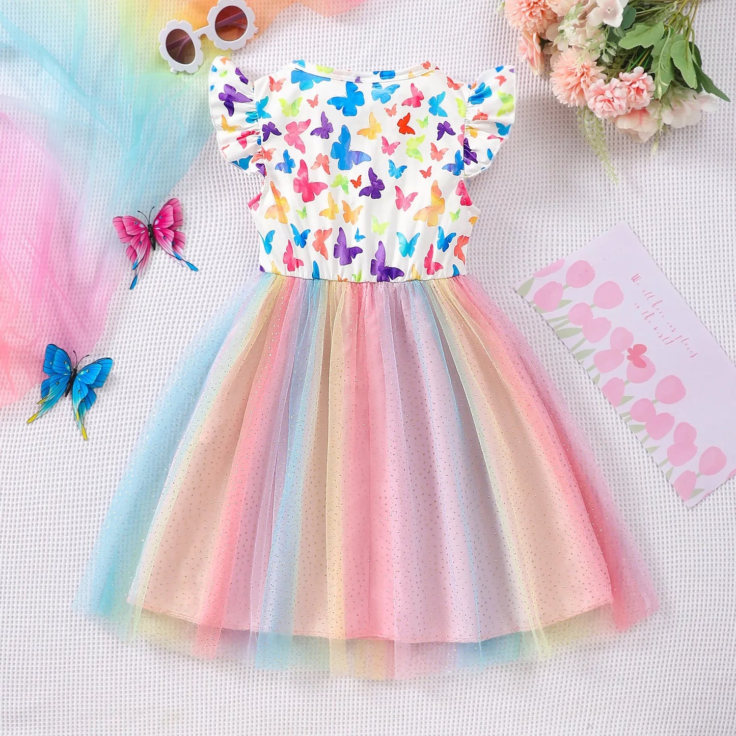 Color: Gold, Size: One Size, Ships From: CHINA, Height: 170 - KPop Demon Hunter Christmas Princess Dress Girl Fashion Casual Autumn Butterfly Dress Wedding Birthday Party Dress Gift Clothes