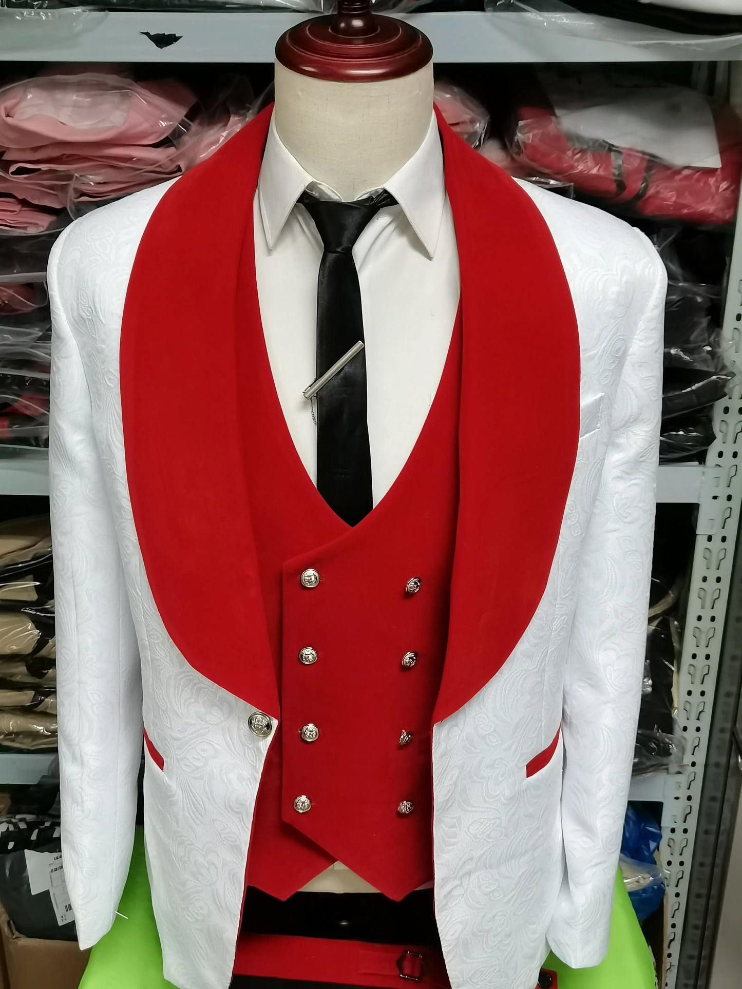 Color: Yellow, Size: M - Floral Jacket Men Suit Slim Fit Wedding Tuxedo Navy Blue Velvet Lapel Groom Party Suits Costume Homme Best Man Blazer