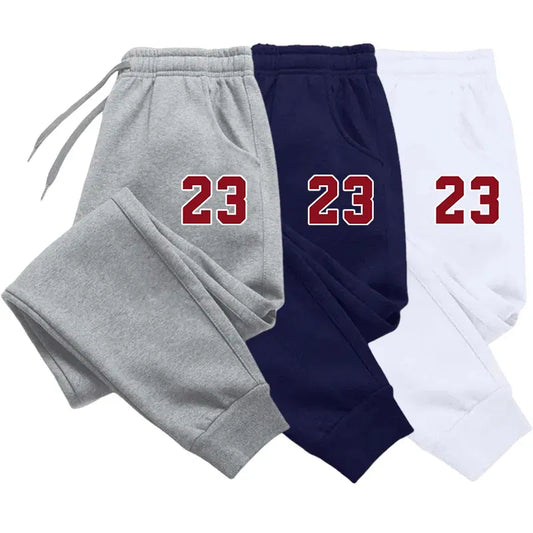 Color: GRAY, Size: XXXL - Men's Luxury Print Fleece Sweatpants Warm Jogging Pants Multiple PacksMale Outdoor Trousers Straight Trouse New Autumn Winter