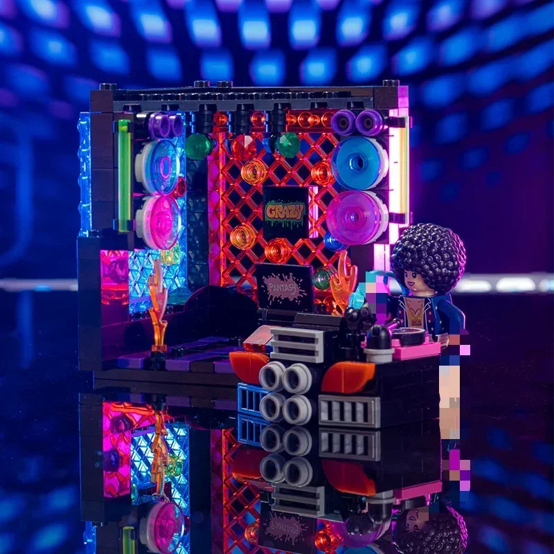 Scene Building Blocks Mini Small Particles Surfing Adventure Exploration Series Model Ornaments Splicing Toys Halloween Gift