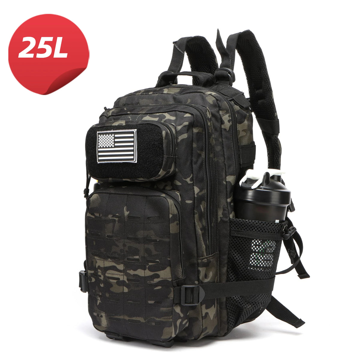 50L Waterproof Outdoor Tactical Rucksack Backpack for Trekking, Fishing,  Hunting , GYM Approved as a Carry-On Up to 17'' Laptop