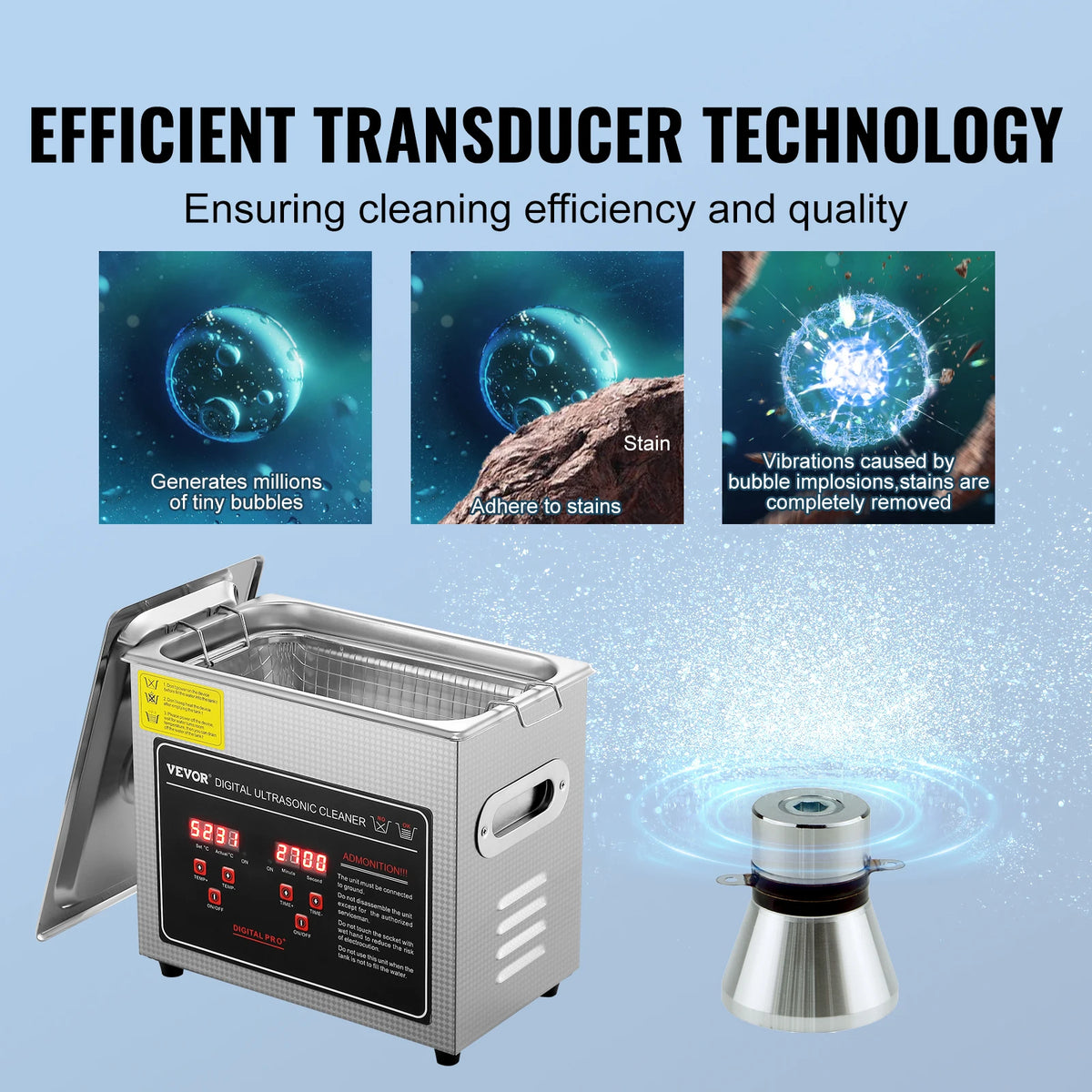 SucceBuy 2L 3L 6L 10L 22L 30L Ultrasonic Cleaner Stainless Steel Portable Cleaning Washing Machine Ultrasound Home Appliance