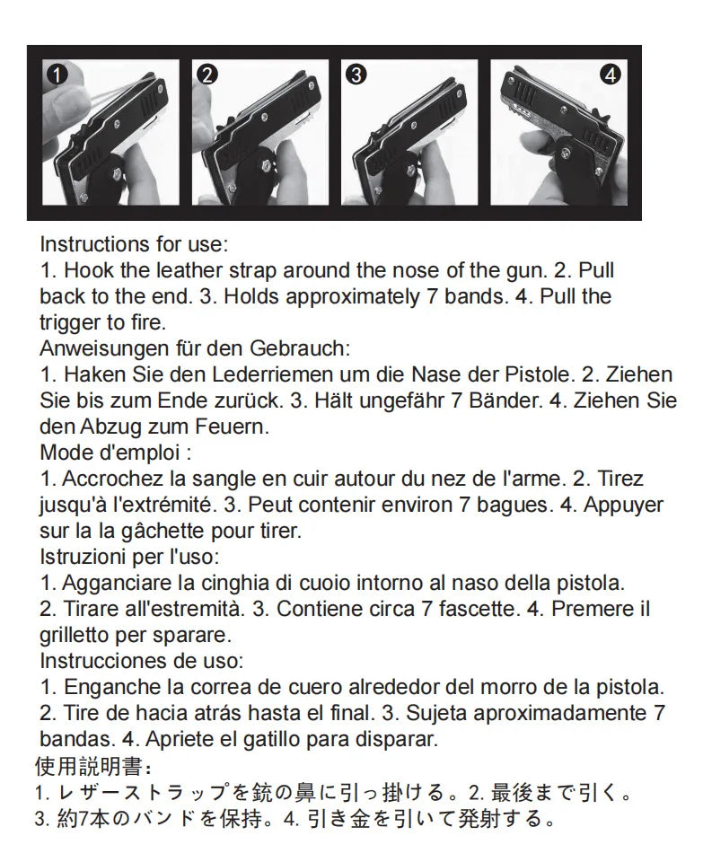 1x Mini Keychain Gun Rubber Band Toy Shooting Pistol Alloy Kid Outdoor Activities Party Game Birthday Gift for Children Creative