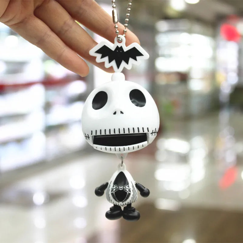 1Pcs Funny Skeleton Keychain Cute Skeleton Toy Pendant Schoolbag Backpack Car Key Charm Halloween Party Toys Children's Gifts