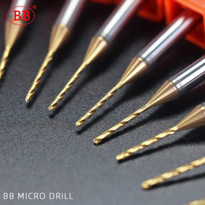 Hole Diameter: 3.2mm - BB 2.03-3.75mm Micro Drill Mini Coated Solid Carbide Bit Metal Iron Steel Hole Drilling 3xD Cutting Length D=4mm CNC Tool 1pcs