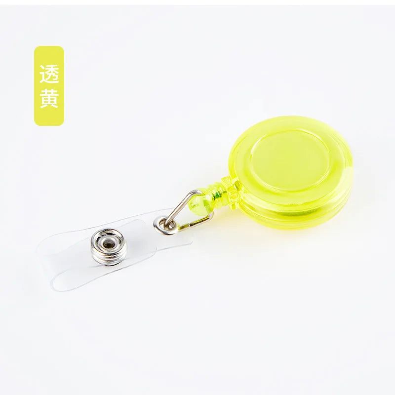 10Pcs Retractable Badge Reel Clip Set - Heavy Duty ID Card Holder for Nurse, Doctor, Teacher, Student, Office, with Belt Clip and Keychain