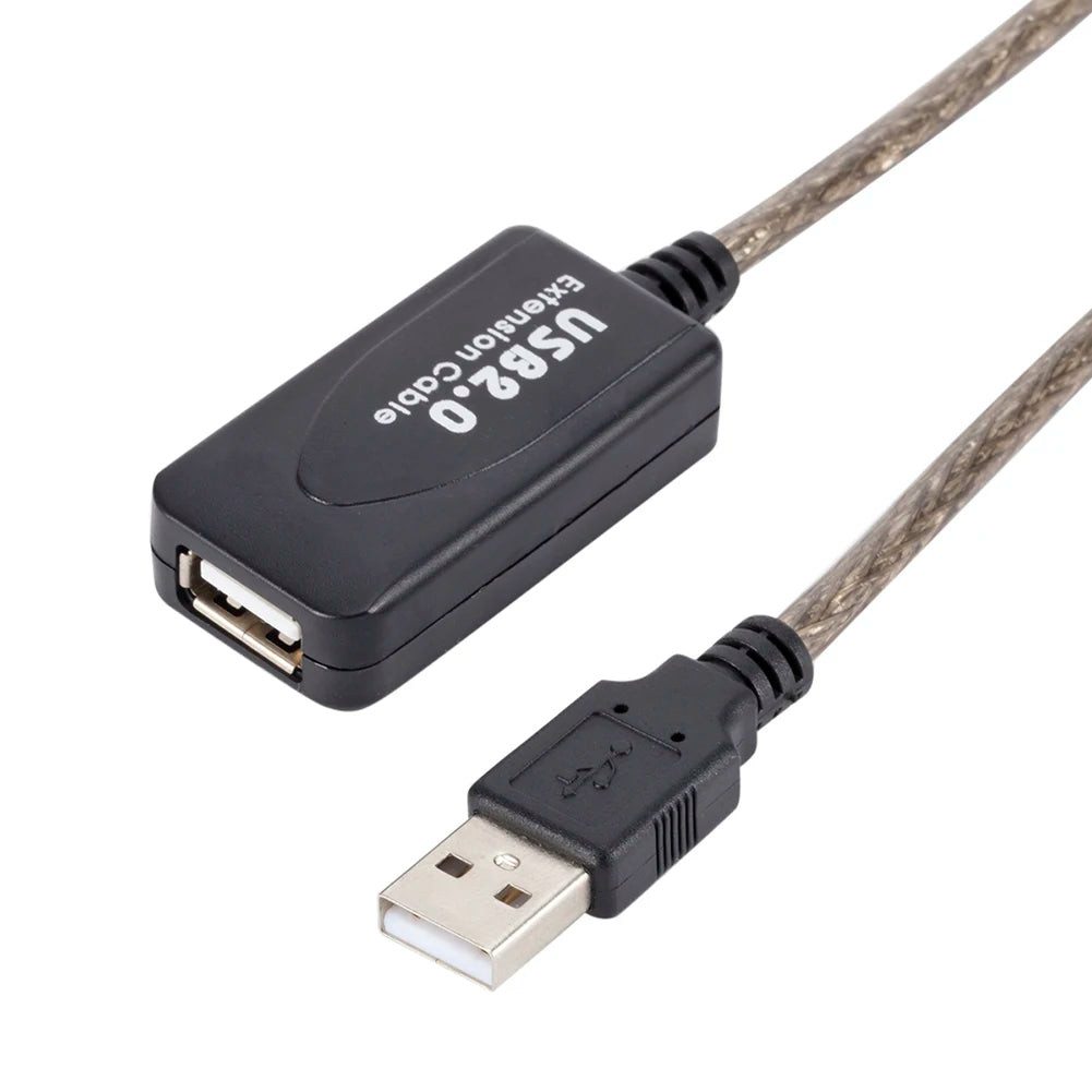5/10/15/20m USB 2.0 Extension Cable High Speed Male To Female Active Repeater Wireless Network Card Extension Cord USB Adapter