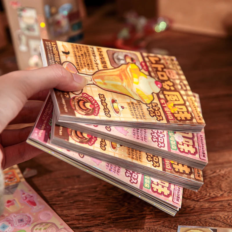 Mr. Paper Millennium Dream Book 60pcs Sticker Book, INS Style Film Die-Cut Decals, DIY Handmade Collage Scrapbook Album, Planner Notebook Office Craft Stationery