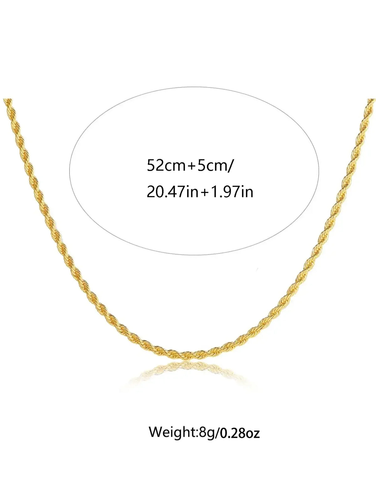 Creative Twist Design Chain Link Necklace for Men, Trendy Hip Hop Alloy Necklace, Fashion Accessories for Party, Daily Clothing Decoration, Chains Necklace