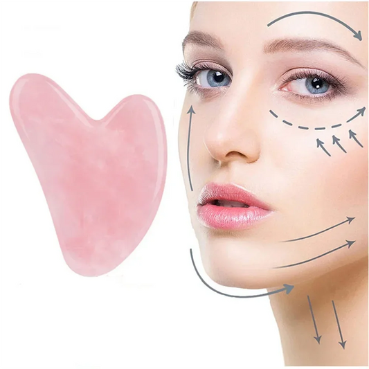 Natural Jade Facial Gua Sha Board Smooth Surface Portable Home SPA Massage Tool Gentle Skin Care Beauty Accessory