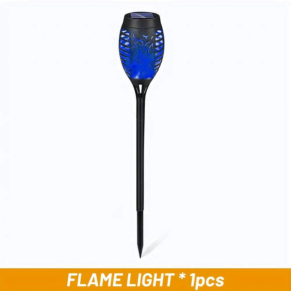12LED Solar Flame Halloween Exclusive Torch Light Flickering Lamp Waterproof Garden Decoration Outdoor Lawn Path Yard Floor Lamp