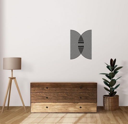 Abstract Minimalist Blending Arches Luxury Modern Decal Sticker Boho Wall Art for Home House Rental Apartment Decor-0