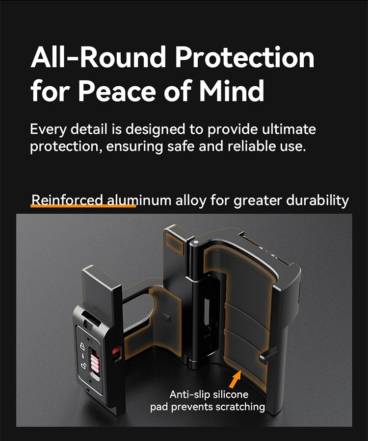 Ulanzi PK-06 Quick Release Expansion Adapter for DJI Osmo Pocket 3 Light Tripod Mount with Cold Shoe 1/4" Screw Accessories Kit