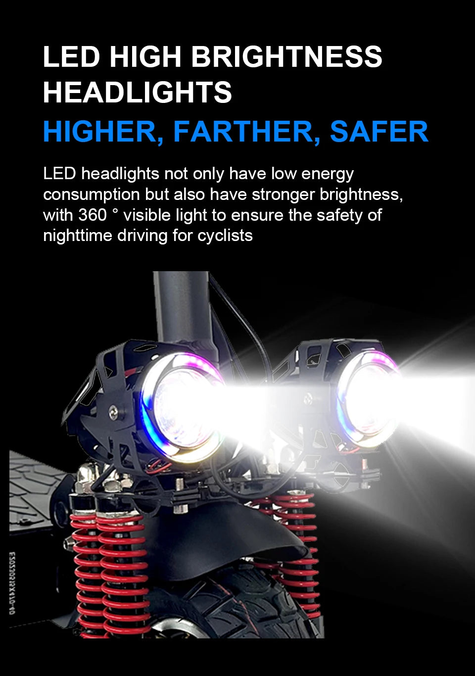 1600W Dual Motor Adult Off-Road Electric Scooter 48V Battery 60KM Range 150kg Max Load 3-7 Day Delivery EU USA Stock