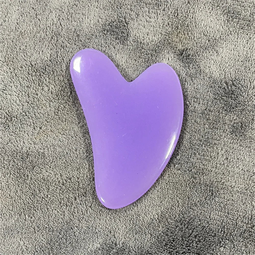 Natural Jade Facial Gua Sha Board Smooth Surface Portable Home SPA Massage Tool Gentle Skin Care Beauty Accessory