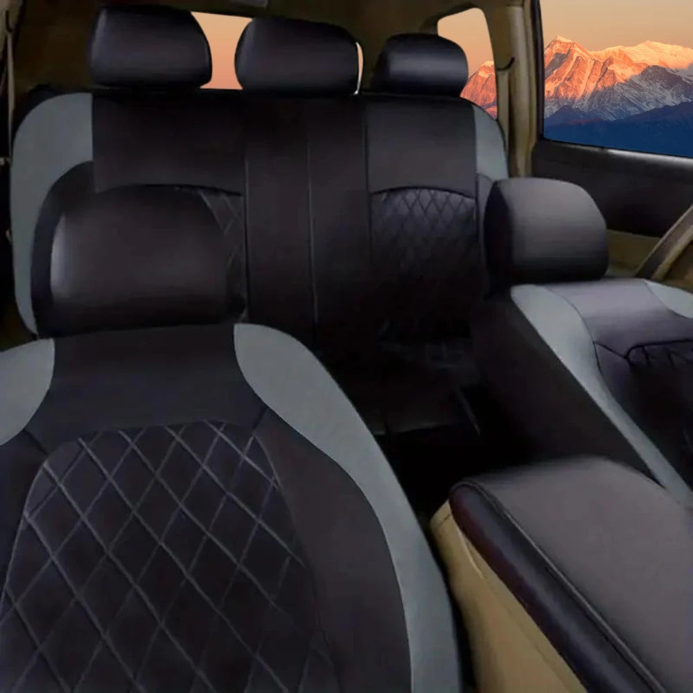 Universal Car Seat Covers PU Black Fashions Sports Seat Covers PU Car Seat Cover Universal Interior Accessories