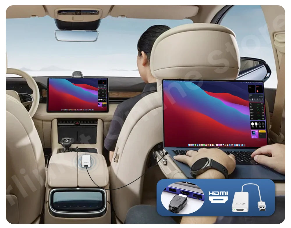 Carlinkit HD2CP Carplay to HDMI Adapter Work for Wired Carplay Xbox Switch Tv Stick Laptop Screen Mirroring Adapter Tv Box