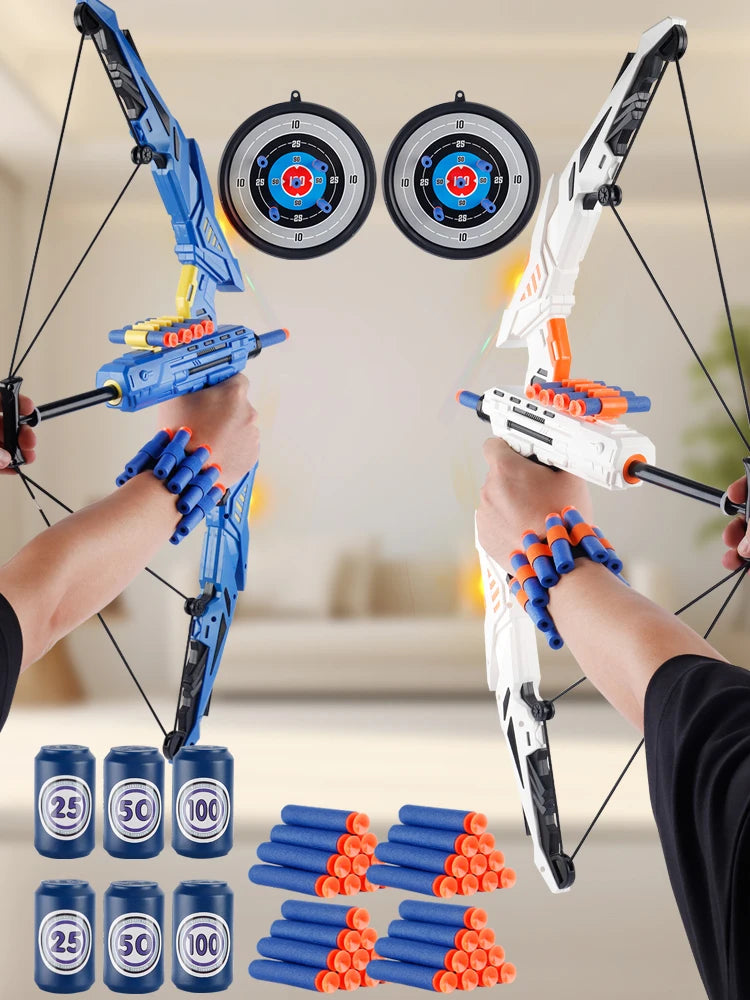 Kids Soft Dart Archery Toy Set with LED Lights,Indoor Outdoor Sports Gift for Boys and Girls,Halloween/Christmas/Thanksgiving