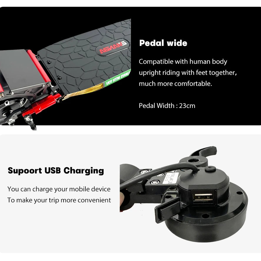 1600W Dual Motor Adult Off-Road Electric Scooter 48V Battery 60KM Range 150kg Max Load 3-7 Day Delivery EU USA Stock