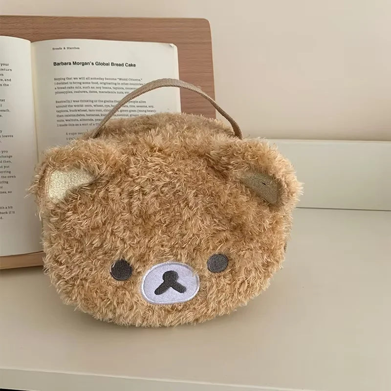 Plushes Makeup Case Anime Relaxed Bear Cosmetic Bag Women Jewelry Storage Pouch Girl Organizer Handbags Gift Hot Sales