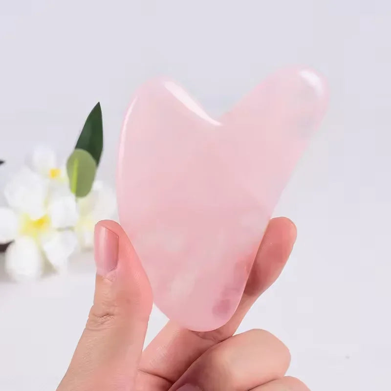 Natural Jade Facial Gua Sha Board Smooth Surface Portable Home SPA Massage Tool Gentle Skin Care Beauty Accessory