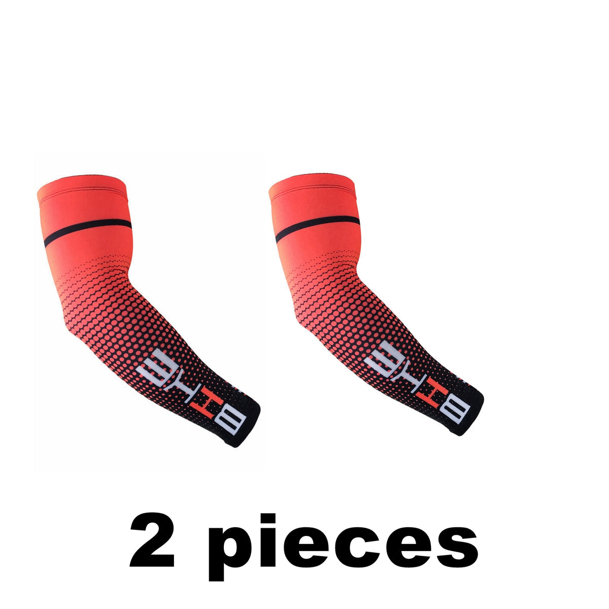 Adults' 2-Pack Slip-On Multifunctional Arm Support Sleeve Protective Gear – High-Stretch Compression, Cooling Sweat-Wicking Fabric, Trendy Gradient, Unisex for Cyclists & Outdoor Sports
