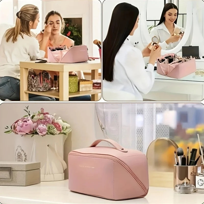 Makeup Organizer Female Toiletry Kit Bag Make Up Case Storage Pouch Luxury Lady Box, Cosmetic Bag, Organizer Bag For Travel Zip