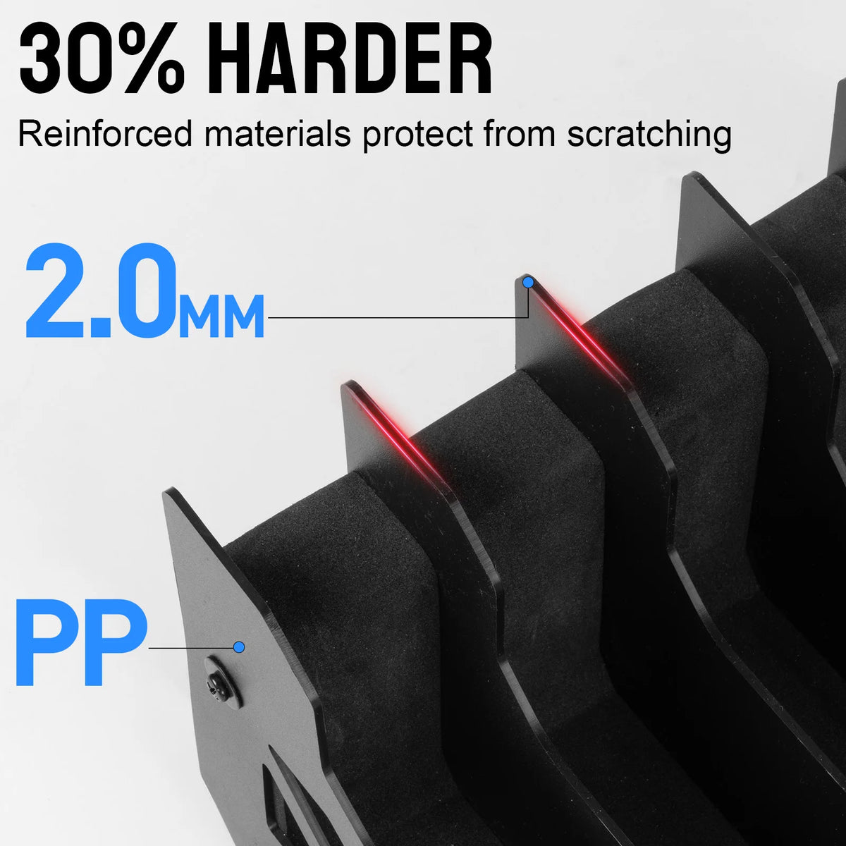 4/6/8 Slot Foam Pistol Rack for Gun Safe,Handgun Rack with Anti-slip Magnetic Strip,Firearm Revolver Storage Pistols Holder
