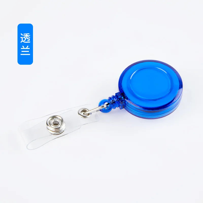 10Pcs Retractable Badge Reel Clip Set - Heavy Duty ID Card Holder for Nurse, Doctor, Teacher, Student, Office, with Belt Clip and Keychain