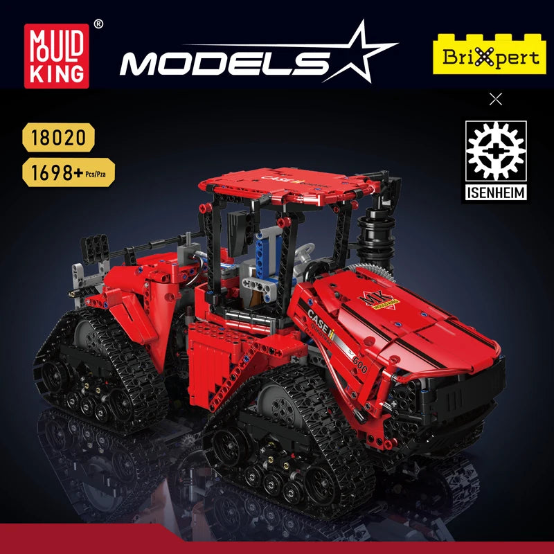 Mould King 18020 Technical Car Building Block  MOC-35270 Pneumatic Crawler Tractor Model Assembly Truck Brick Toys Kids Gifts