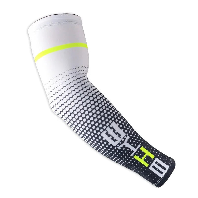 Adults' 2-Pack Slip-On Multifunctional Arm Support Sleeve Protective Gear – High-Stretch Compression, Cooling Sweat-Wicking Fabric, Trendy Gradient, Unisex for Cyclists & Outdoor Sports