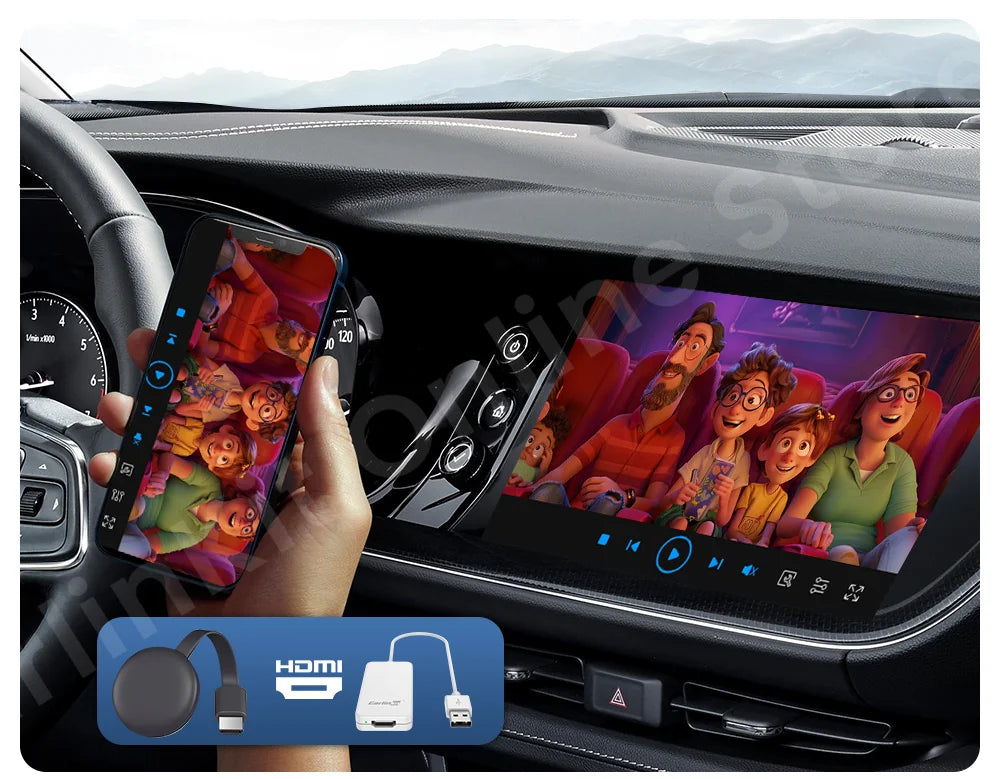 Carlinkit HD2CP Carplay to HDMI Adapter Work for Wired Carplay Xbox Switch Tv Stick Laptop Screen Mirroring Adapter Tv Box