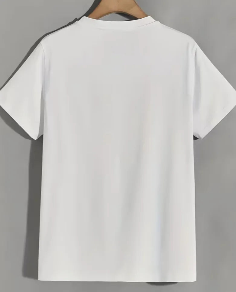 Men's BLESSED 3D Printed T-Shirt-Geometric Letters Comfortable Fit Casual Short Sleeve Top Modern Casual Clothing, Plus Size