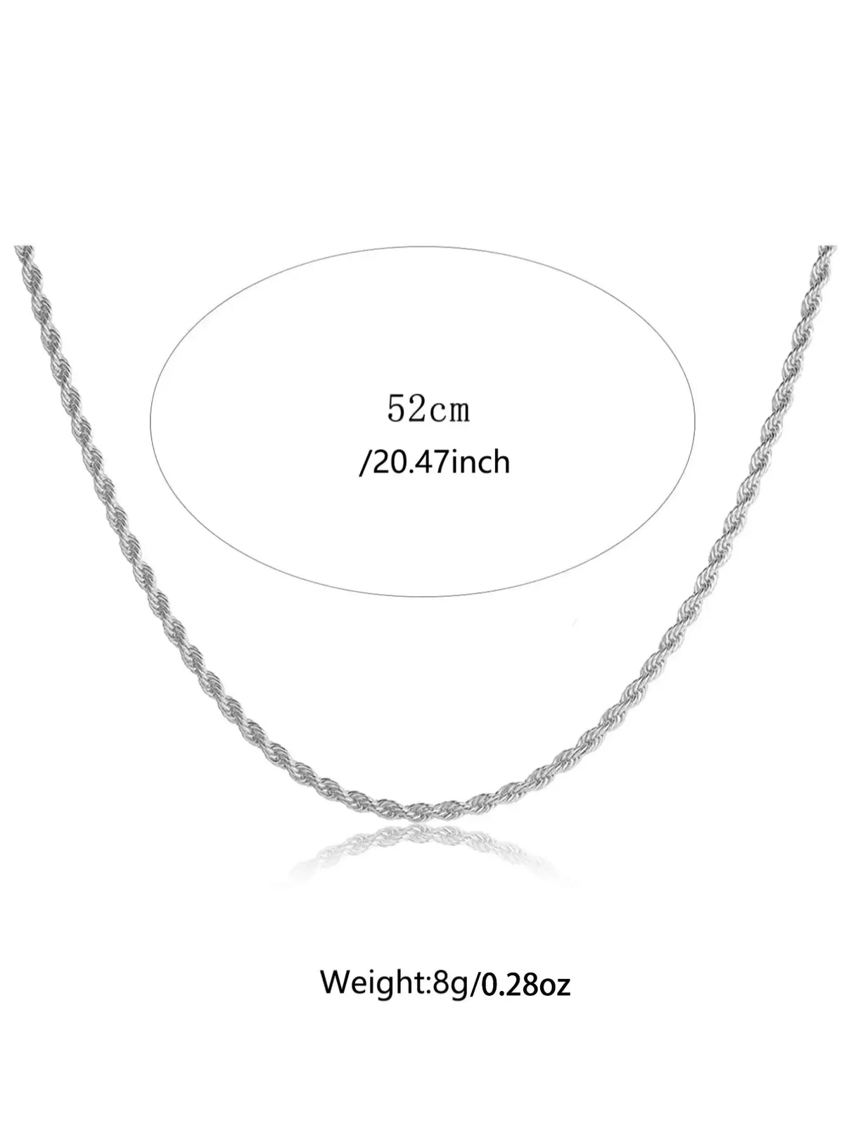 Creative Twist Design Chain Link Necklace for Men, Trendy Hip Hop Alloy Necklace, Fashion Accessories for Party, Daily Clothing Decoration, Chains Necklace