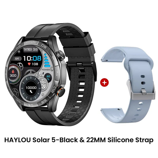 Color: Red, Ships From: CHINA - New! HAYLOU Solar 5 Voice Calling Smartwatch 1.58'' AMOLED Display 60Hz Smart Watch 24H Health Monitoring Sports Smartwatch for
