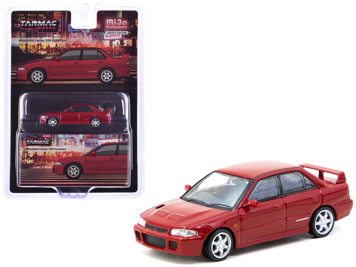 Mitsubishi Lancer GSR Evolution RHD (Right Hand Drive) Red "Global64" Series 1/64 Diecast Model Car by Tarmac Works-2