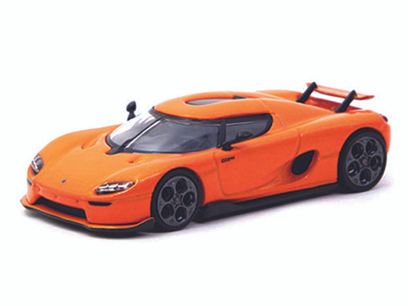 Koenigsegg CC850 Orange Metallic "Global64" Series 1/64 Diecast Model by Tarmac Works-0