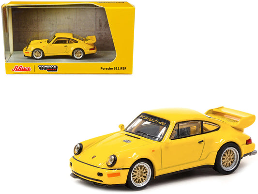Porsche 911 RSR Yellow "Collab64" Series 1/64 Diecast Model Car by Schuco & Tarmac Works-0
