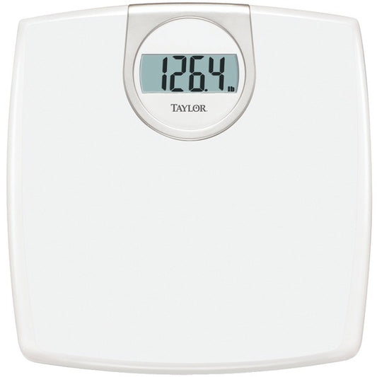 Taylor Precision Products 702940133 LCD Readout 330-lb Capacity White Bathroom Scale - American Smart