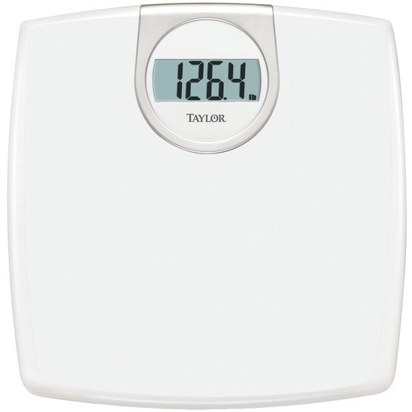 Taylor Precision Products 702940133 LCD Readout 330-lb Capacity White Bathroom Scale - American Smart
