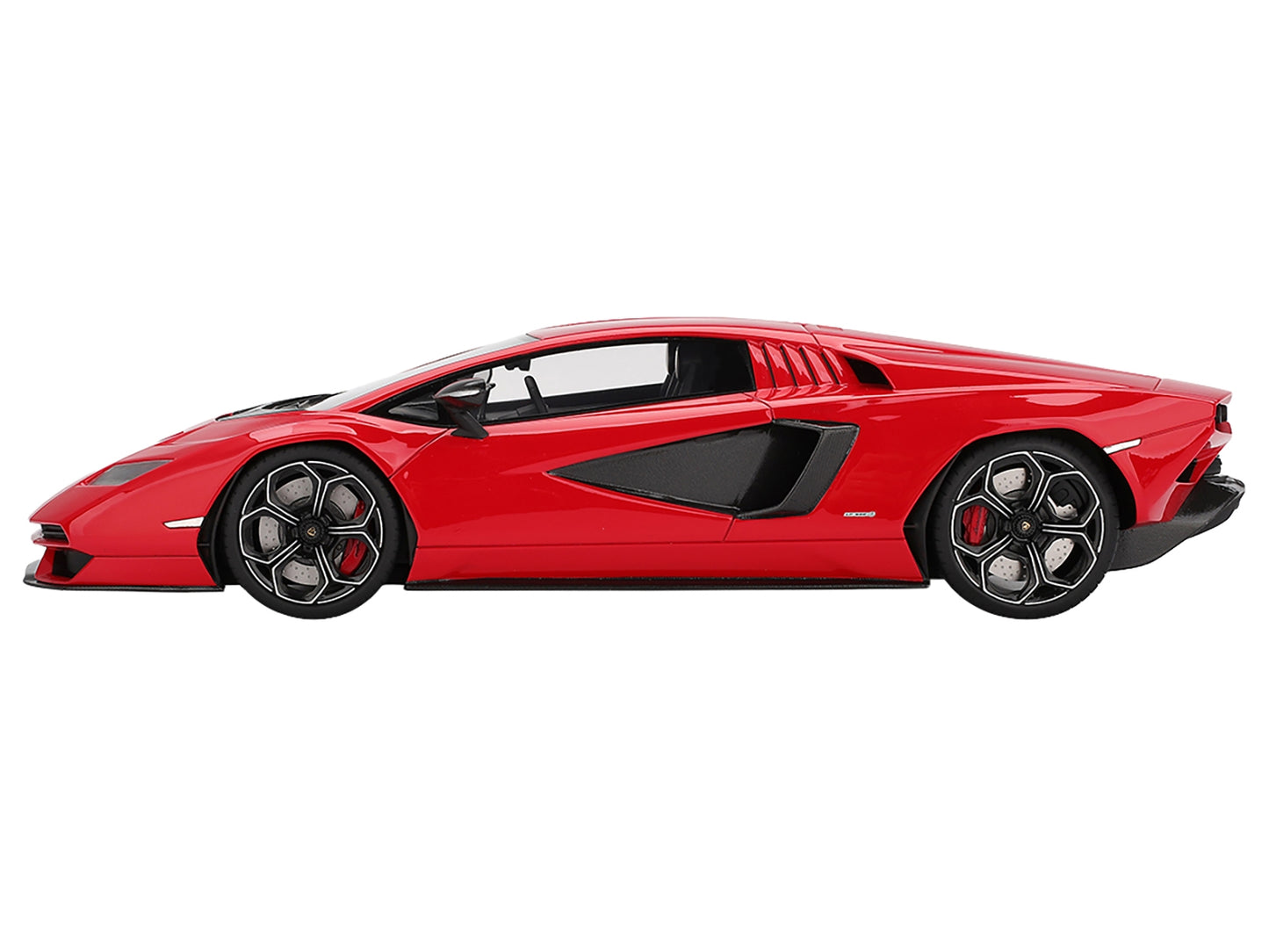 Red Lamborghini Countach LPI 800-4 1/18 scale model car by Top Speed, detailed view of the collectible vehicle.