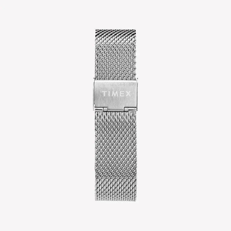 Timex Unisex Silver Stainless Steel, Black Dial | Tw2t11400-2