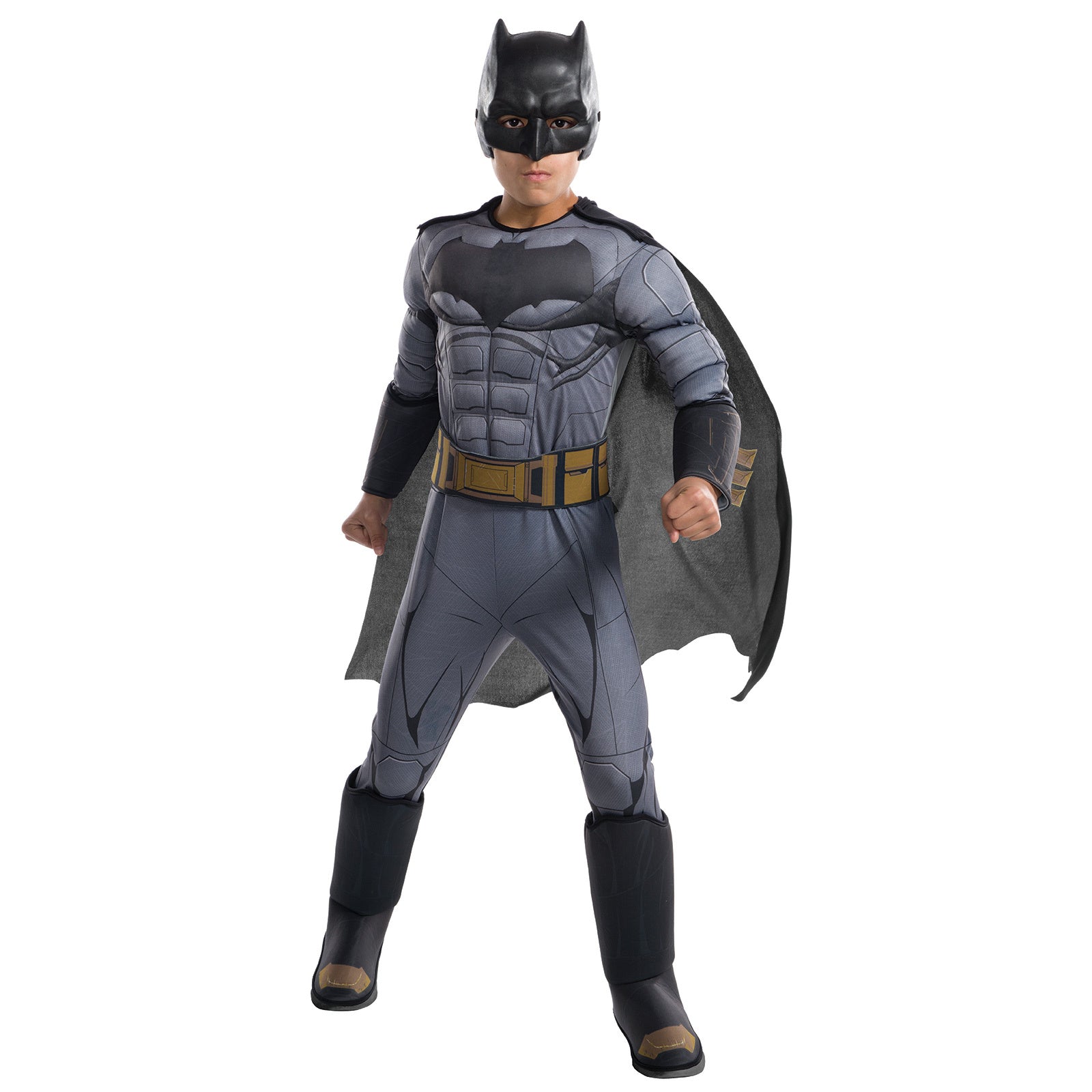 Justice League Batman child costume mask by Buy Seasons featuring a detailed black Batman mask for kids.