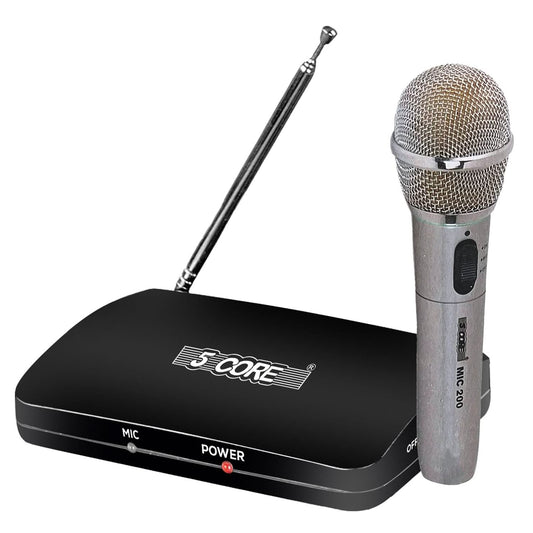 5Core Wireless Microphone Dual Function Wireless - Wired Microphone Microfono Inalambrico-0
