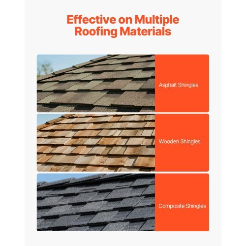 Shingle Shovel 1 Pack, D-Grip Handle Shingle Roof Ripper, High Hardness 45# Steel & Lightweight Easy Tearing Off Roofing & Nails Tool, ideal for Commercial and Residential Use,Orange - American Smart
