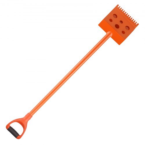 Shingle Shovel 1 Pack, D-Grip Handle Shingle Roof Ripper, High Hardness 45# Steel & Lightweight Easy Tearing Off Roofing & Nails Tool, ideal for Commercial and Residential Use,Orange - American Smart