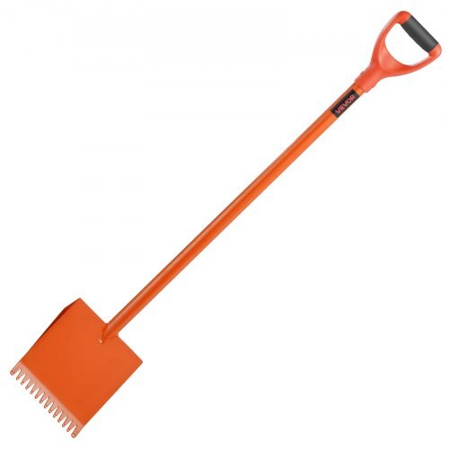 Shingle Shovel 1 Pack, D-Grip Handle Shingle Roof Ripper, High Hardness 45# Steel & Lightweight Easy Tearing Off Roofing & Nails Tool, ideal for Commercial and Residential Use,Orange - American Smart