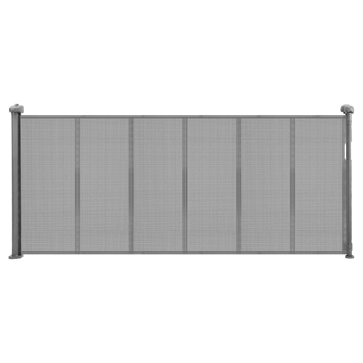 Retractable Baby Gate, 34 inch Tall, Extends up to 71 inch Wide, Retractable Gate for Kids or Pets, Mesh Material, Easy to Install for Indoor Stairs, Doorways, Hallways, Playrooms, Gray