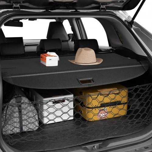 Retractable Cargo Cover, Upgraded Carbon Fiber Texture Trunk Cover, Anti-Peeping Luggage Privacy Shield, Easy Installation Security Shade with Cargo Net, for Hyundai Tucson 2021-2025 5-Seater